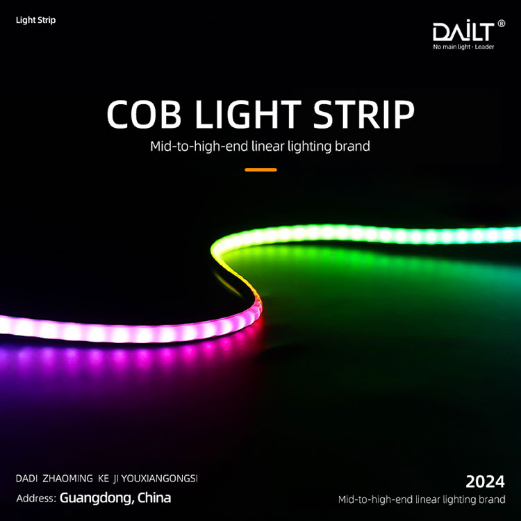 COB Magic Light Strip müasir mühit işıqlandırması üçün son həll yoludur